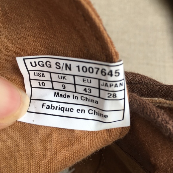 UGG Men US 10 EU 43 Brown Leather Lace-Up Boots - Picture 7 of 9